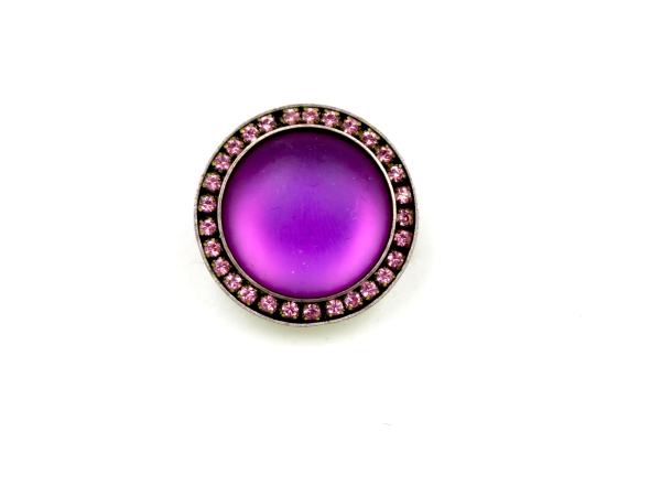Ring Antiksilber mit Luna Soft violett